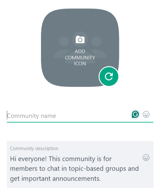 Add A Community Name