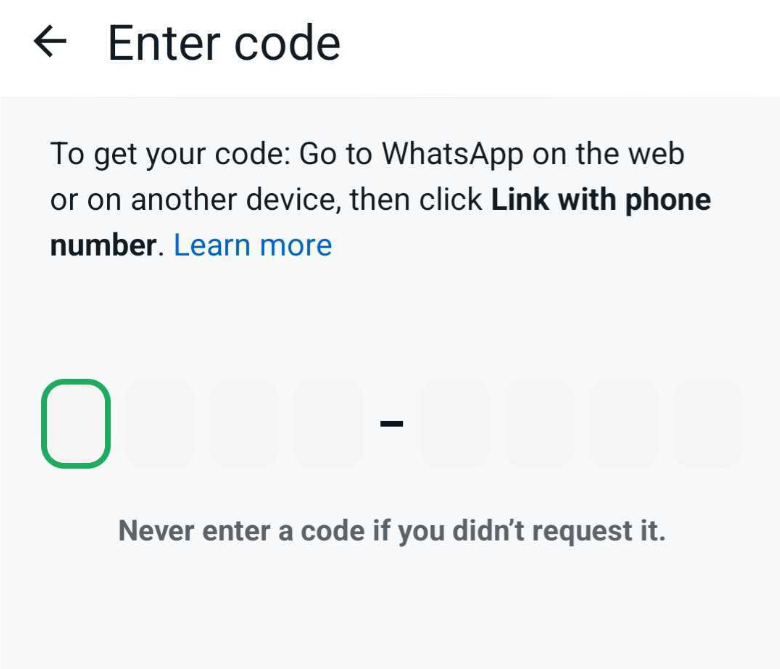 Enter Code