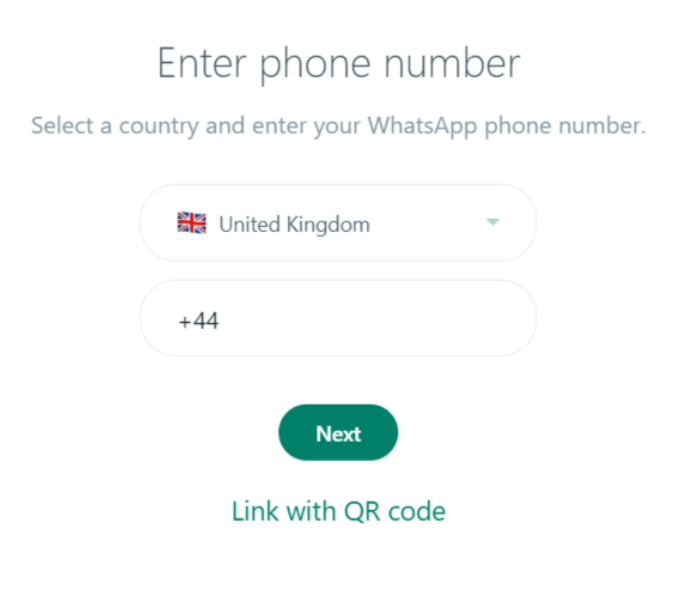 Enter Your Phone Number & Click Next